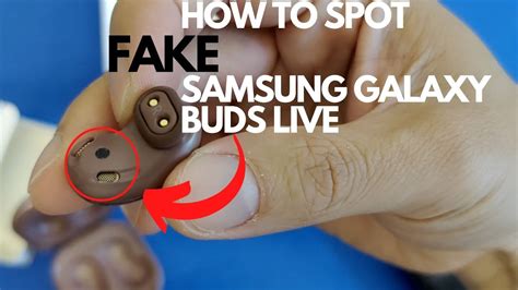 how to know if galaxy buds live are fake